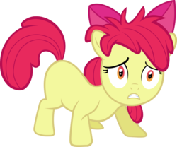 Size: 8000x6643 | Tagged: safe, artist:slb94, apple bloom, earth pony, pony, family appreciation day, g4, my little pony: friendship is magic, absurd resolution, bed mane, dishevelled, female, filly, messy mane, simple background, transparent background, vector