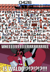 Size: 361x516 | Tagged: safe, lord tirek, g4, nintendo entertainment system, tirek where is your meme?!, where's waldo