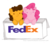 Size: 940x804 | Tagged: safe, artist:everlastingderp, cheese sandwich, pinkie pie, g4, chibi, cute, fedex, female, male, pun, ship:cheesepie, shipping, straight, visual pun