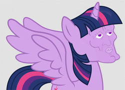 Size: 500x359 | Tagged: safe, twilight sparkle, alicorn, pony, g4, handsome, handsome squidward, male, meme, squidward tentacles, the two faces of squidward, twilight sparkle (alicorn)
