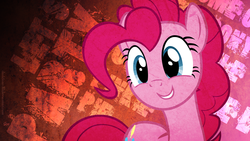 Size: 1920x1080 | Tagged: safe, artist:darkfear-10, pinkie pie, g4, grunge, vector, wallpaper