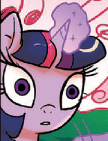 Size: 156x204 | Tagged: safe, idw, official comic, twilight sparkle, alicorn, pony, friendship is magic #23, g4, spoiler:comic, faic, female, mare, thousand yard stare, twilight sparkle (alicorn)