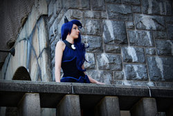 Size: 3315x2210 | Tagged: safe, artist:sewingintherain, princess luna, human, g4, clothes, convention, cosplay, costume, crystal fair con, dress, high res, irl, irl human, photo, photography, solo