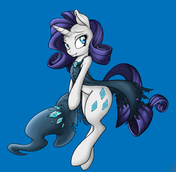 Size: 816x800 | Tagged: safe, artist:dfectivedvice, rarity, pony, unicorn, g4, belly button, clothes, colored, female, hat, mare, solo, witch, witch hat
