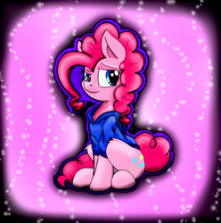 Size: 1024x1032 | Tagged: safe, artist:cyanyeh, artist:robocop17, pinkie pie, g4, clothes, female, hoodie, solo