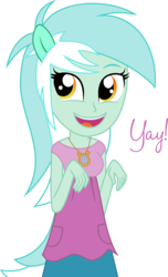 Size: 1820x3000 | Tagged: safe, artist:katequantum, lyra heartstrings, equestria girls, g4, my little pony equestria girls: rainbow rocks, counter-humie, fangirl, female, in-universe pegasister, ponied up, simple background, solo, transparent background, yay