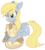 Size: 700x773 | Tagged: safe, artist:dbkit, derpy hooves, oc, oc:sandy shell, pegasus, pony, g4, duo, female, mare, mother and daughter, offspring, parent:derpy hooves, parent:hoops, parents:ditzyhoops, simple background, transparent background