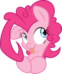 Size: 3200x3835 | Tagged: safe, artist:atmospark, artist:dfectivedvice, pinkie pie, g4, colored, female, high res, simple background, solo, transparent background, vector