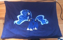 Size: 1103x716 | Tagged: safe, artist:graythezebra, princess luna, g4, craft, female, pillow, solo