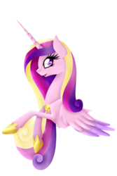 Size: 1000x1500 | Tagged: safe, artist:lekademon, princess cadance, alicorn, pony, g4, bust, colored pupils, female, mare, simple background, smiling, solo, transparent background