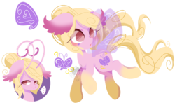 Size: 1280x754 | Tagged: safe, artist:snow angel, oc, oc only, oc:vanessa, flutter pony, antennae, bust, cutie mark, simple background, solo, transparent background