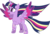 Size: 4379x3000 | Tagged: safe, artist:theshadowstone, twilight sparkle, alicorn, pony, g4, dragon ball, dragon ball z, female, mare, rainbow power, simple background, solo, super saiyan, transparent background, twilight sparkle (alicorn), vector