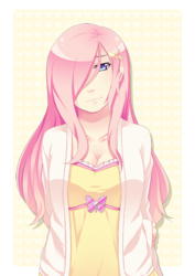 Size: 636x900 | Tagged: safe, fluttershy, human, g4, female, humanized, solo