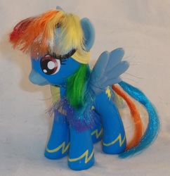 Size: 2073x2145 | Tagged: safe, artist:gryphyn-bloodheart, rainbow dash, g4, brushable, customized toy, female, high res, irl, photo, toy, wonderbolts, wonderbolts uniform