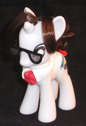 Size: 1449x2113 | Tagged: safe, artist:gryphyn-bloodheart, raven, g4, brushable, customized toy, secretary, toy