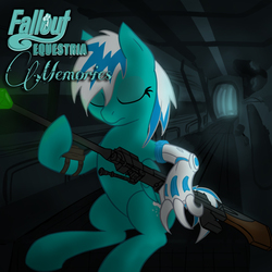 Size: 1000x1000 | Tagged: safe, artist:toasterrepairunit, oc, oc only, oc:frosty winds, fallout equestria, fallout equestria: memories, cover art