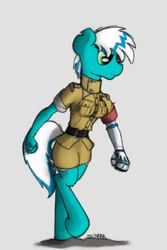 Size: 512x768 | Tagged: safe, artist:sinrar, oc, oc only, oc:frosty winds, anthro, fallout equestria, fallout equestria: memories, anthro oc