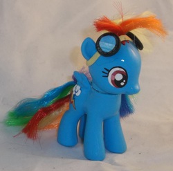 Size: 2049x2025 | Tagged: safe, artist:gryphyn-bloodheart, rainbow dash, g4, brushable, customized toy, female, filly, filly rainbow dash, high res, irl, photo, toy