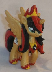 Size: 1049x1457 | Tagged: safe, artist:gryphyn-bloodheart, oc, oc only, oc:princess gryph, alicorn, pony, alicorn oc, blind bag, customized toy, irl, photo, princess, toy