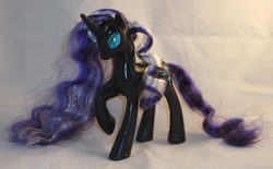 Size: 4089x2529 | Tagged: safe, artist:gryphyn-bloodheart, nightmare rarity, g4, brushable, customized toy, female, irl, nightmare, photo, toy