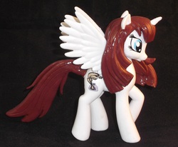 Size: 2305x1897 | Tagged: safe, artist:gryphyn-bloodheart, artist:lauren faust, oc, oc only, oc:fausticorn, alicorn, pony, customized toy, irl, lauren faust, photo, sculpted