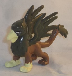 Size: 1345x1425 | Tagged: safe, artist:gryphyn-bloodheart, gaston, griffon, g4, rainbow falls, blind bag, customized toy, griffon team, toy