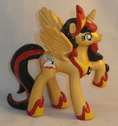 Size: 1721x1841 | Tagged: safe, artist:gryphyn-bloodheart, oc, oc only, oc:princess gryph, alicorn, pony, alicorn oc, customized toy, irl, mcdonald's, mcdonald's happy meal toys, photo, princess, sculpted