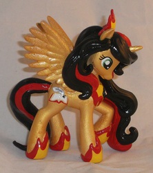 Size: 1809x2033 | Tagged: safe, artist:gryphyn-bloodheart, oc, oc only, oc:princess gryph, alicorn, pony, alicorn oc, customized toy, irl, photo, princess, sculpted