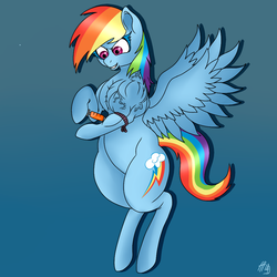 Size: 1024x1024 | Tagged: safe, artist:baronbulge, rainbow dash, g4, fetish, muscle expansion, muscle fetish, muscles, rainbuff dash, sequence, someone got their idea of muscle definition from akira, steroids, vein