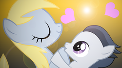 Size: 1920x1080 | Tagged: safe, derpy hooves, rumble, pegasus, pony, g4, crack shipping, derpumble, female, hoof fetish, hoof sucking, male, mare, shipping, straight, vector, wallpaper