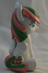 Size: 1585x2421 | Tagged: safe, artist:gryphyn-bloodheart, blossomforth, g4, customized toy, irl, photo, sculpted, sitting, soap bottle