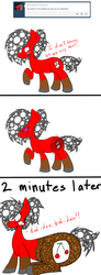 Size: 774x2103 | Tagged: safe, artist:thecherrysodaaskblog, oc, oc only, oc:cherry soda, original species, soda pony, tumblr:thecherrysodaaskblog, bad idea, bubble, butt shake, carbonation, comic, concentrating, eyes closed, inflation, large butt, nervous, shake, soda, soda inflation, surprised, the ass was fat, tumblr, uh oh, worried