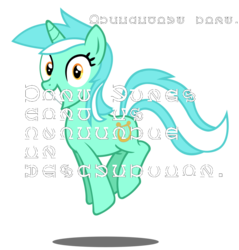 Size: 873x915 | Tagged: safe, lyra heartstrings, g4, female, irrational exuberance, pony font, solo