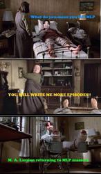Size: 402x688 | Tagged: safe, annie wilkes, m.a. larson, misery, stephen king