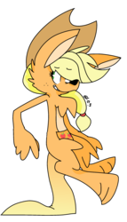 Size: 1024x1795 | Tagged: safe, artist:dizzee-toaster, applejack, kangaroo, g4, female, solo, species swap