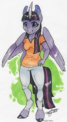 Size: 1024x1872 | Tagged: safe, artist:katunu, twilight sparkle, anthro, g4, female, solo, twilight sparkle (alicorn)