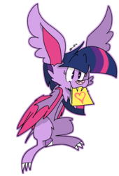 Size: 1024x1504 | Tagged: safe, artist:dizzee-toaster, twilight sparkle, bat, g4, female, solo, species swap