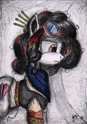 Size: 368x523 | Tagged: safe, artist:aceofponies, oc, oc only, my little pony aceo, solo, steampunk