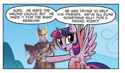 Size: 714x418 | Tagged: safe, edit, idw, twilight sparkle, alicorn, pony, friendship is magic #23, g4, spoiler:comic, female, kaijin, kamen rider, kamen rider kuuga, mare, n daguva zeba, twilight justifies evil meme, twilight sparkle (alicorn)