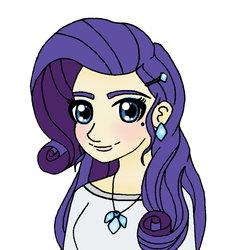 Size: 898x971 | Tagged: safe, artist:xmelodyheartsx, rarity, human, g4, female, humanized, solo