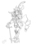 Size: 1000x1250 | Tagged: safe, artist:melancholy, rarity, anthro, g4, crossover, female, final fantasy, final fantasy xiv, grayscale, monochrome, rapier, red mage, solo, sword, weapon