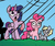 Size: 244x207 | Tagged: safe, idw, official comic, derpy hooves, pinkie pie, twilight sparkle, alicorn, pony, friendship is magic #23, g4, my little pony: friendship is magic (idw), spoiler:comic, faic, female, mare, thousand yard stare, twilight sparkle (alicorn)