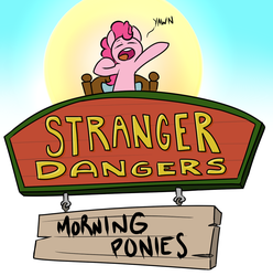 Size: 895x903 | Tagged: safe, artist:strangerdanger, pinkie pie, g4, female, morning ponies, solo