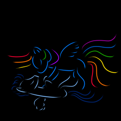 Size: 800x800 | Tagged: safe, artist:doodlesuovick, rainbow dash, soarin', g4, female, male, minimalist, ship:soarindash, shipping, straight