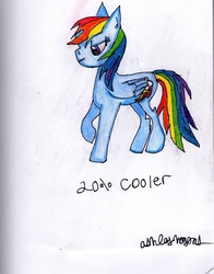 Size: 2134x2716 | Tagged: safe, artist:marinacabyero, rainbow dash, g4, high res, traditional art