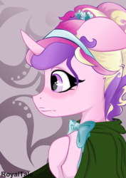 Size: 1000x1414 | Tagged: safe, artist:royaltale, princess cadance, g4, alternate hairstyle, female, solo