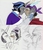 Size: 2530x2948 | Tagged: safe, artist:zabchan, discord, king sombra, human, g4, alternate universe, blushing, captain goodguy, comic, crying, gay, good king sombra, high res, humanized, kiss on the lips, kissing, male, mask, mirror universe, shipping, shock, sir discord, sketch, sketch dump, sombracord, surprise kiss