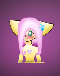 Size: 649x818 | Tagged: safe, artist:catalictoast59, fluttershy, human, g4, eared humanization, female, humanized, solo