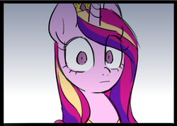 Size: 524x374 | Tagged: safe, artist:bartolomeus_, princess cadance, g4, cropped, faic, reaction image, solo