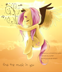 Size: 1280x1472 | Tagged: safe, artist:femmychan, fluttershy, pegasus, pony, filli vanilli, g4, season 4, anatomically incorrect, find the music in you, incorrect leg anatomy, music